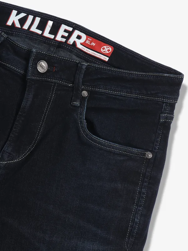 KILLER navy washed casual slim fit jeans