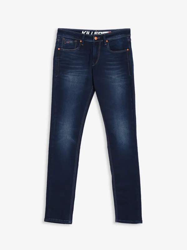 Killer navy washed skinny jeans