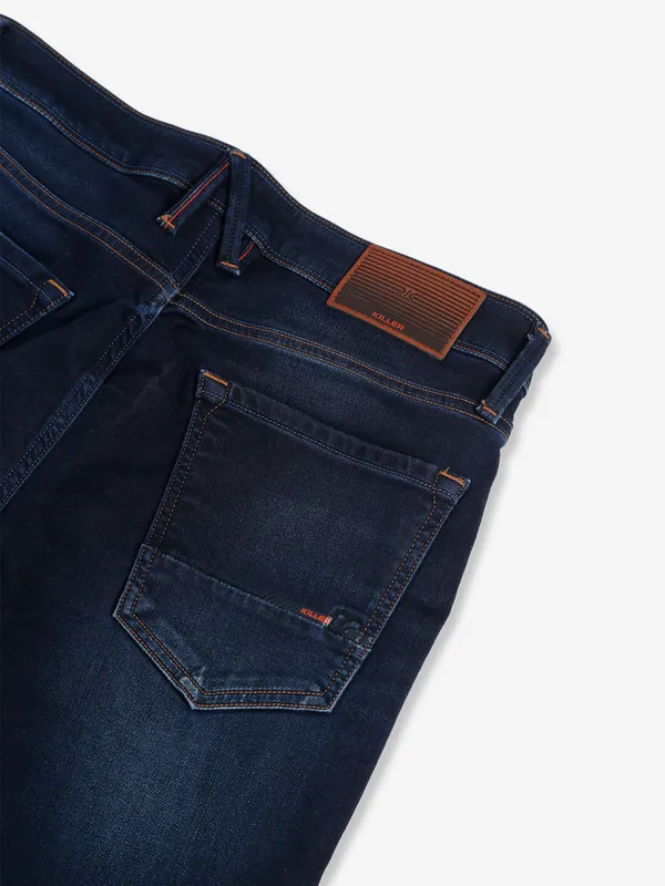 Killer navy washed skinny jeans