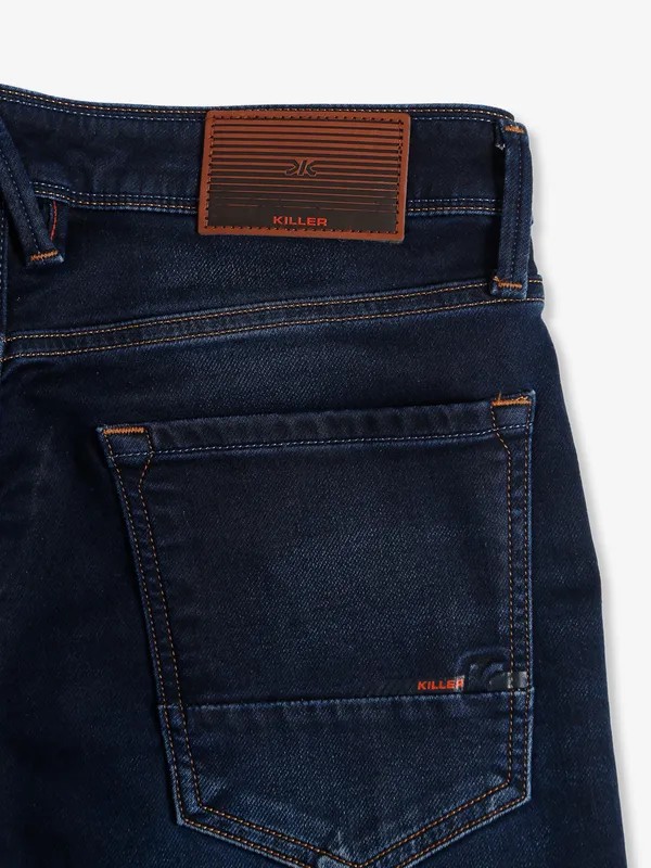 Killer navy washed skinny jeans