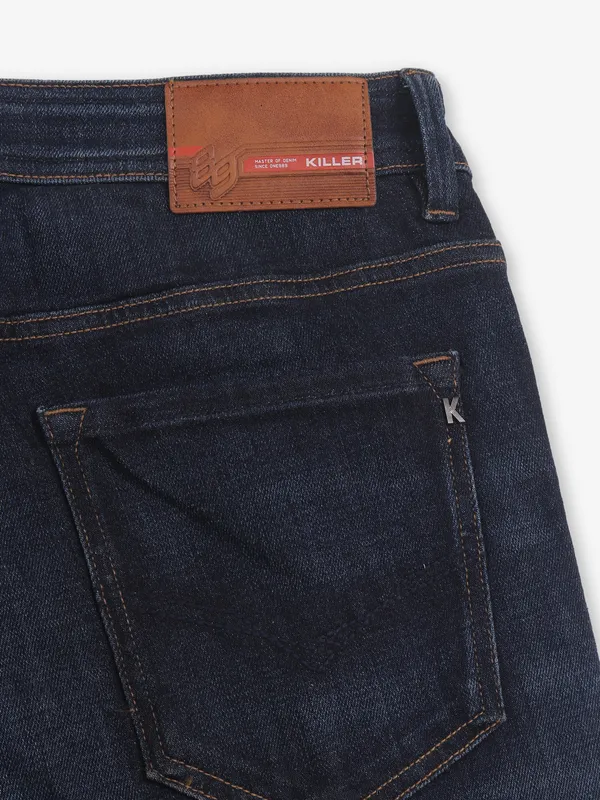 KILLER navy washed straight fit jeans