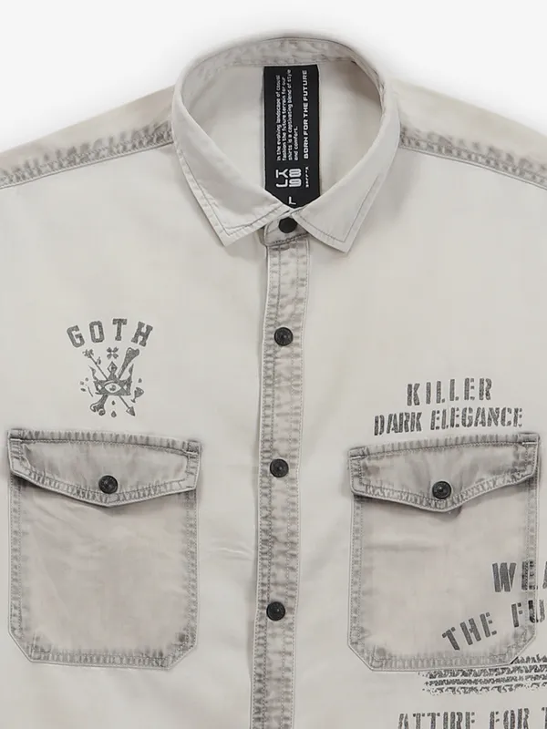 KILLER off white printed shirt