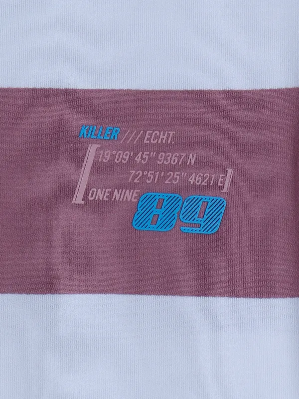 Killer pink and white stripe t shirt