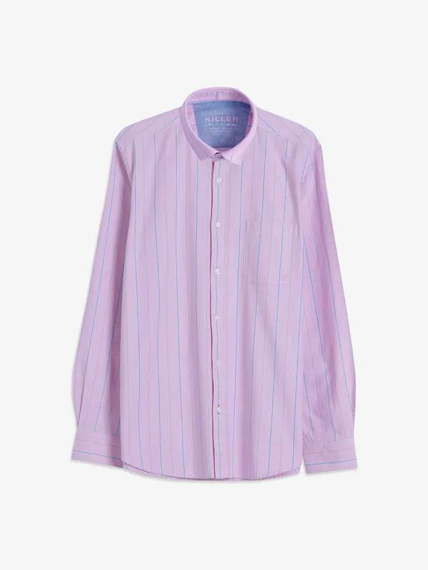 Killer pink stripe cotton shirt