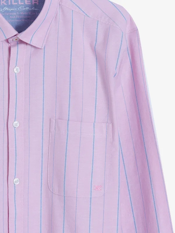 Killer pink stripe cotton shirt