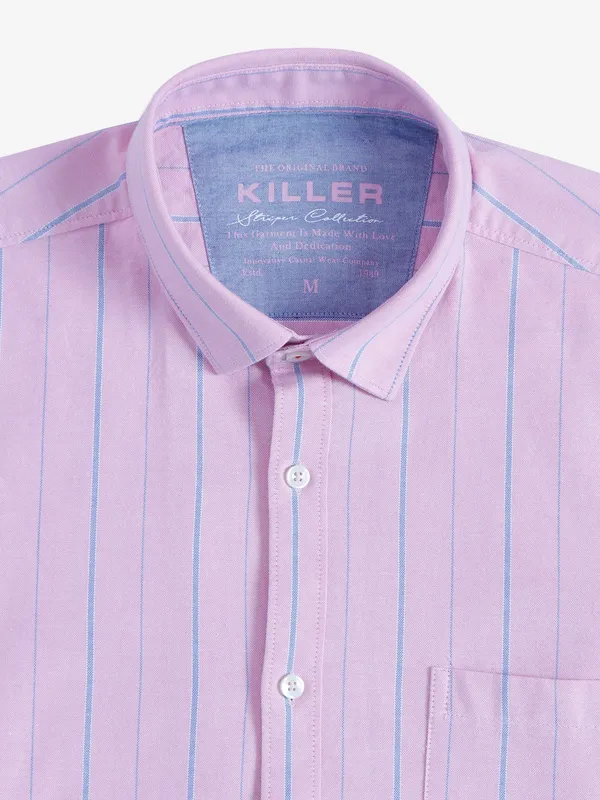 Killer pink stripe cotton shirt