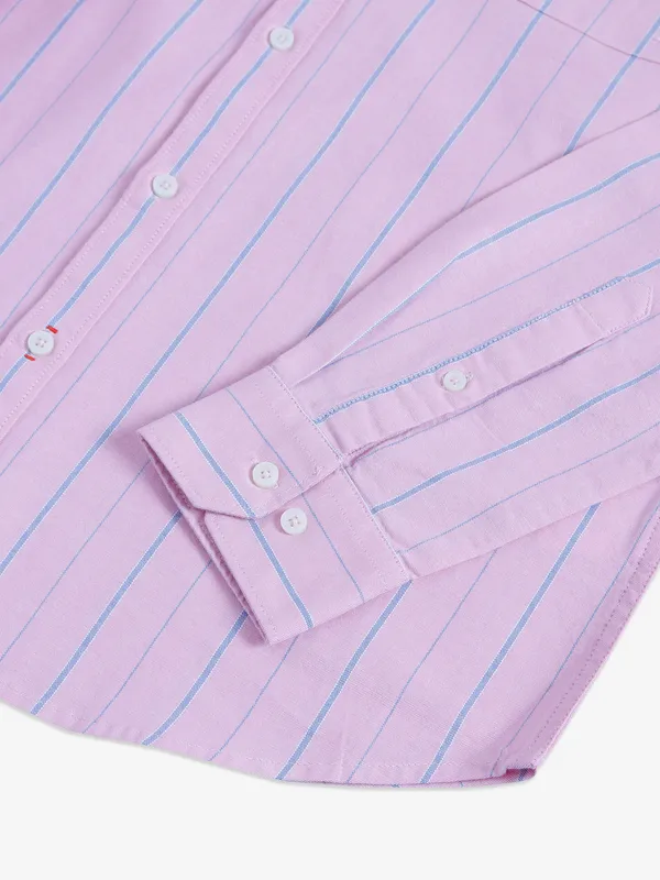 Killer pink stripe cotton shirt
