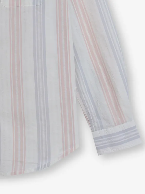 KILLER pink stripe cotton shirt for men