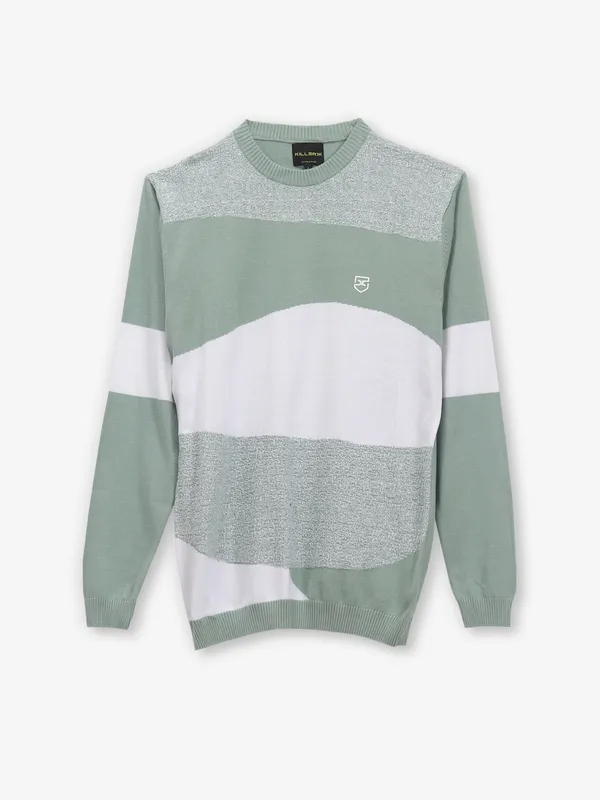KILLER pista green printed t-shirt in cotton
