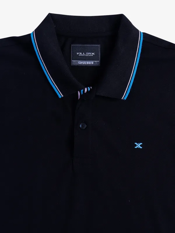 Killer plain black polo t shirt