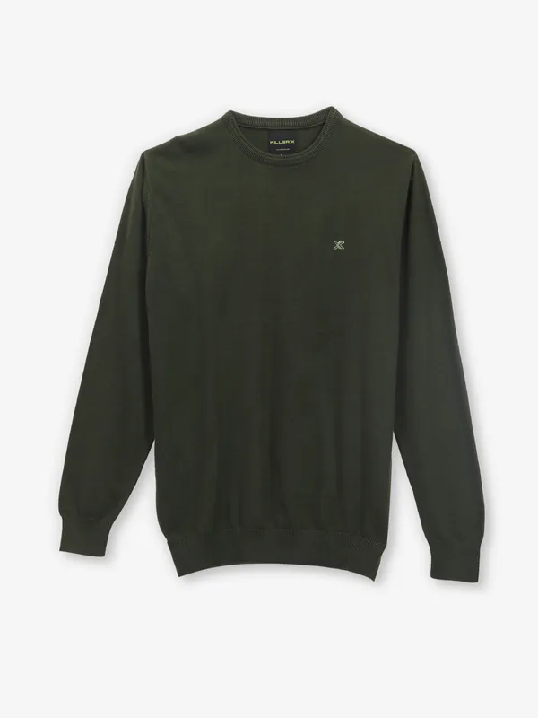 KILLER plain green cotton t-shirt