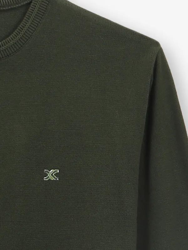 KILLER plain green cotton t-shirt