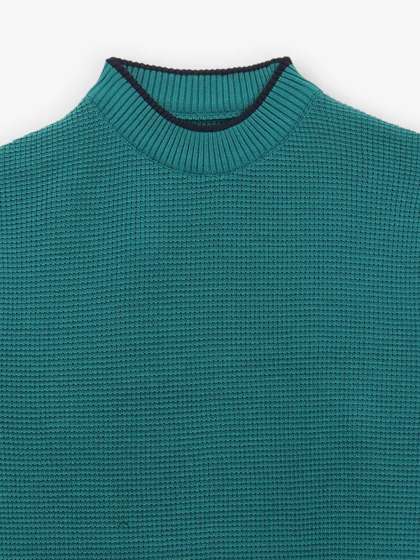 KILLER plain mint blue knitted t-shirt