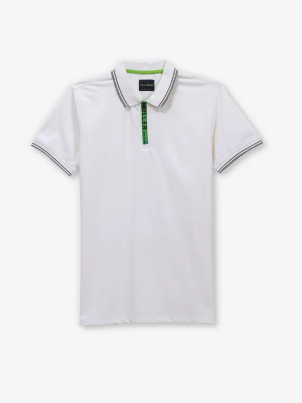KILLER plain off-white cotton t-shirt