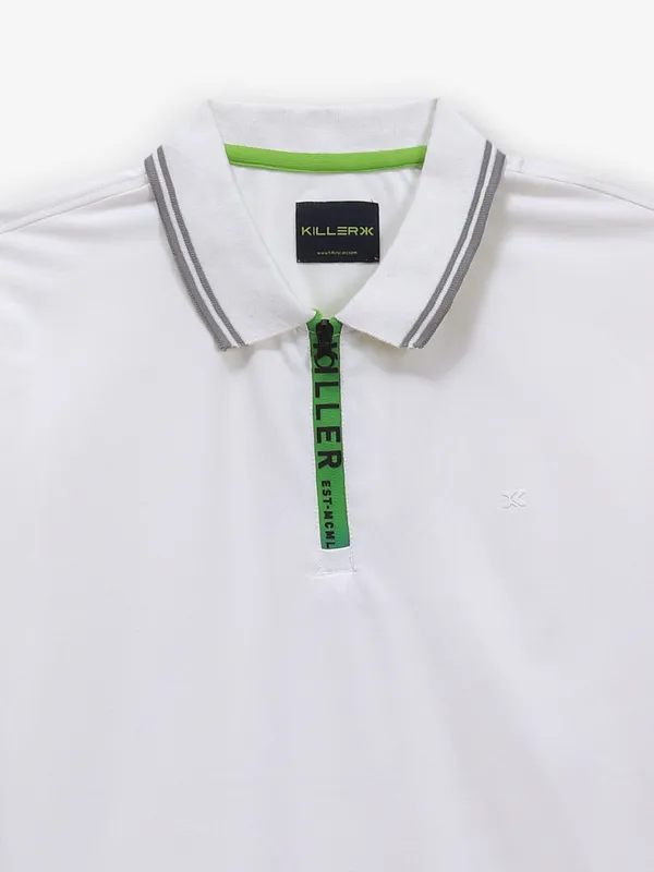KILLER plain off-white cotton t-shirt