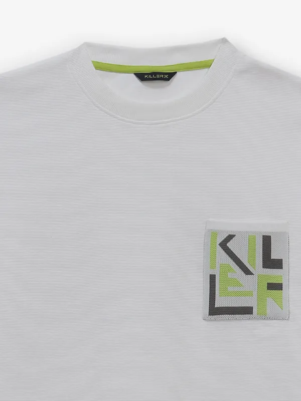 KILLER plain white cotton t-shirt