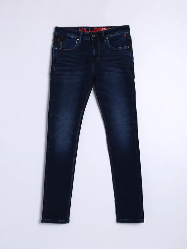 Killer skinny fit dark blue washed jeans