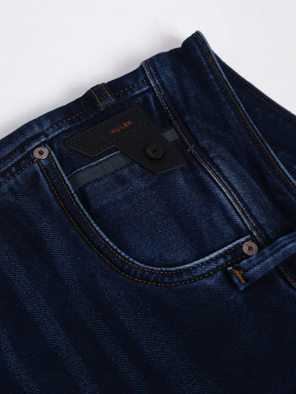 Killer skinny fit dark blue washed jeans