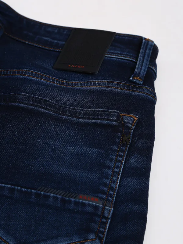 Killer skinny fit dark blue washed jeans