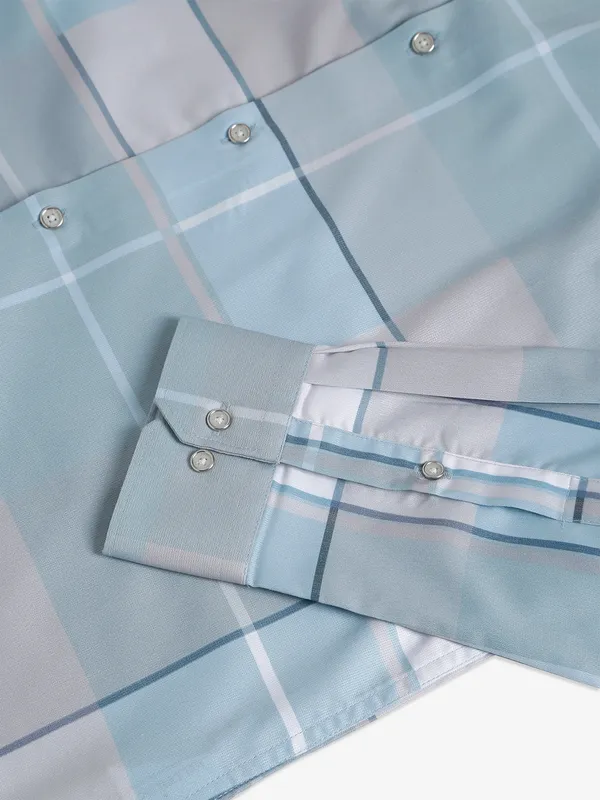 Killer sky blue checks shirt