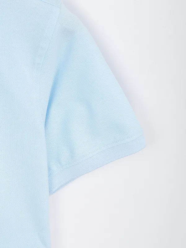 Killer sky blue plain cotton t shirt