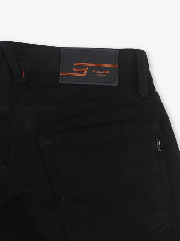 KILLER solid black denim jeans