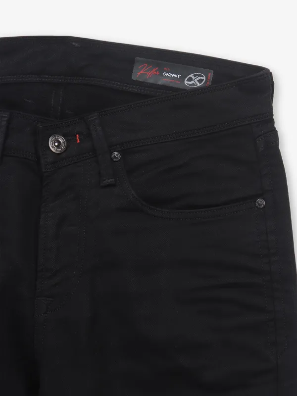KILLER solid black jeans in denim