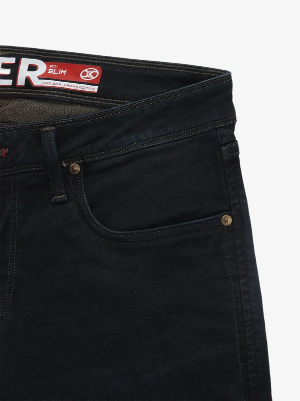 KILLER solid dark blue jeans