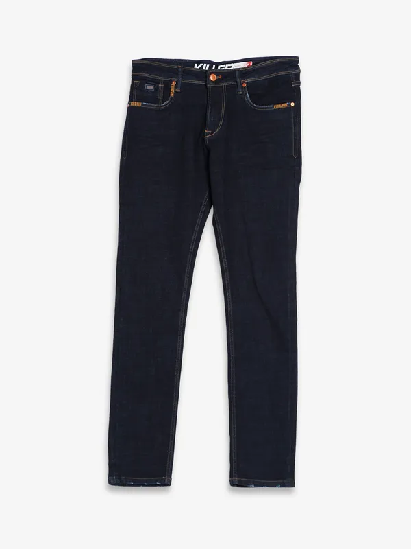 Killer solid navy skinny fit jeans