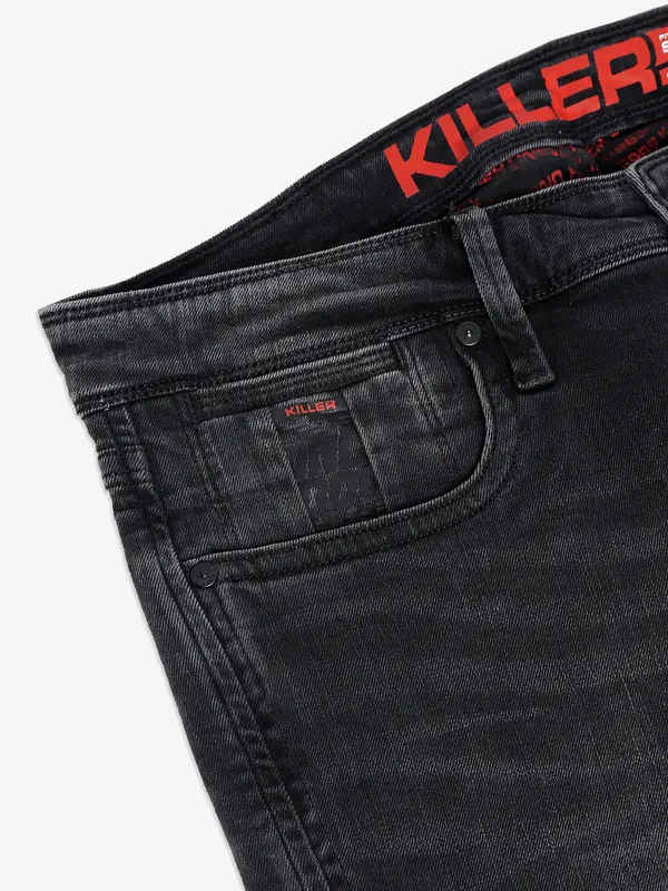Killer washed black slim jeans