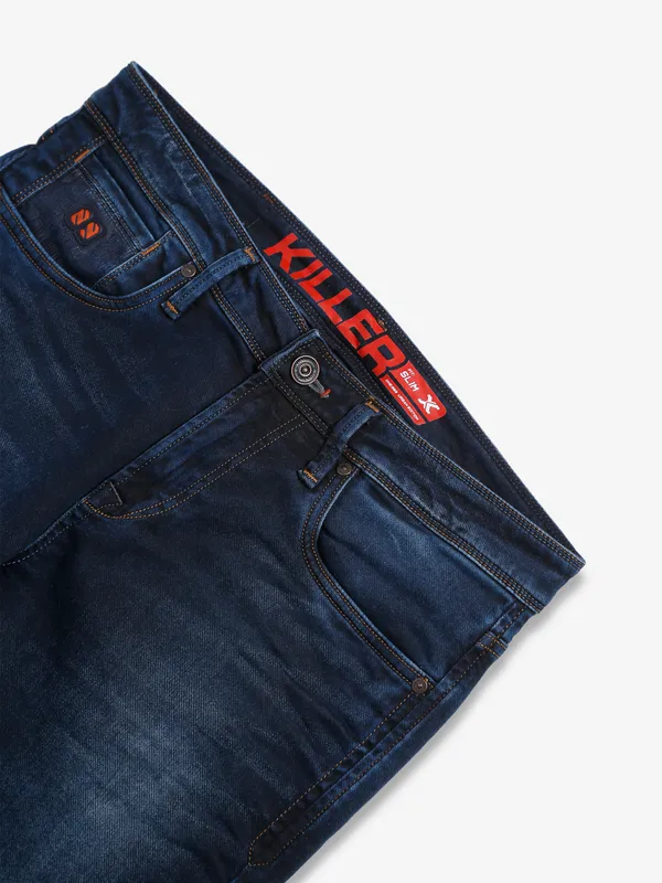 Killer washed blue slim fit jeans