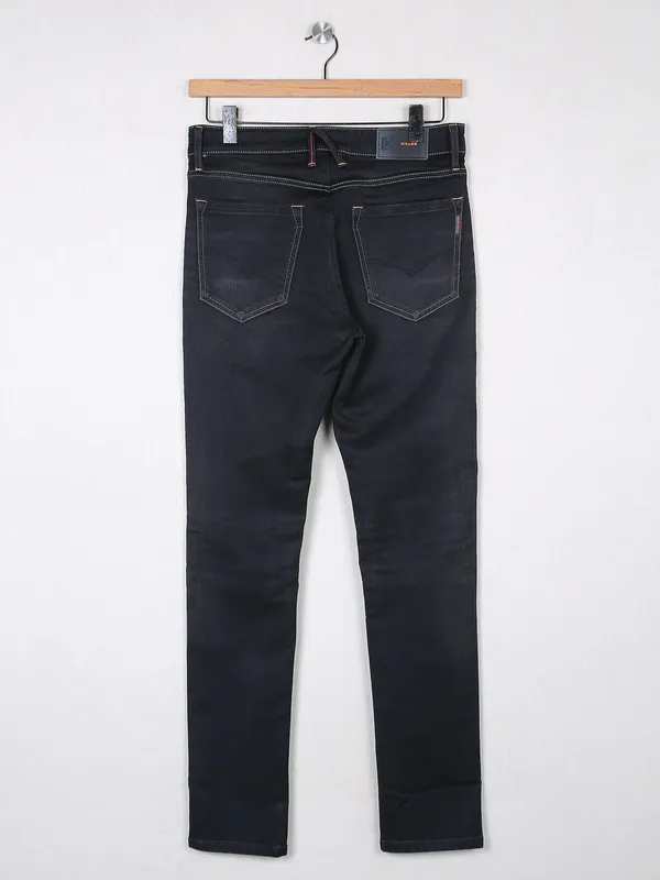 Killer washed denim black jeans with skinny fit