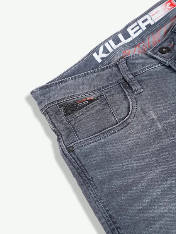 Killer washed grey skinny fit jeans