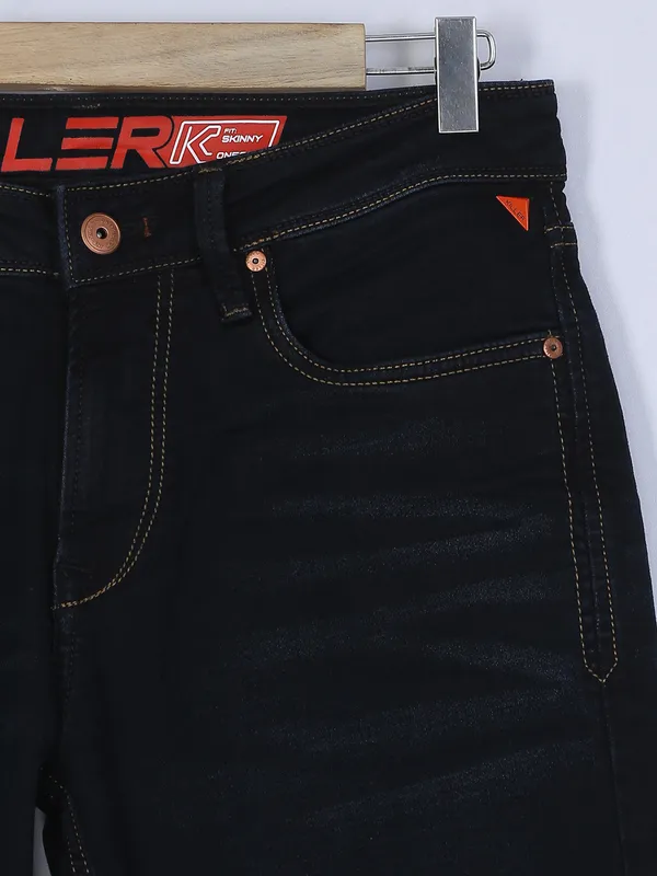 Killer washed skinny fit jeans in navy