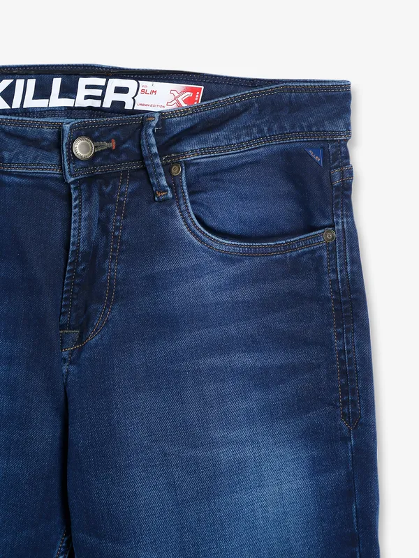 Killer washed slim fit jeans in navy