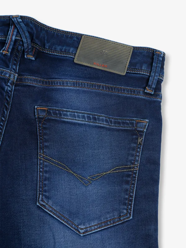 Killer washed slim fit jeans in navy