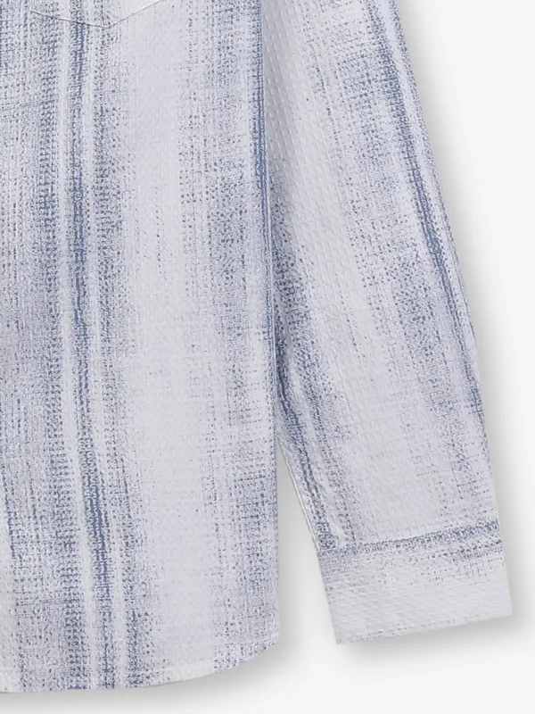 KILLER white and blue cotton shirt