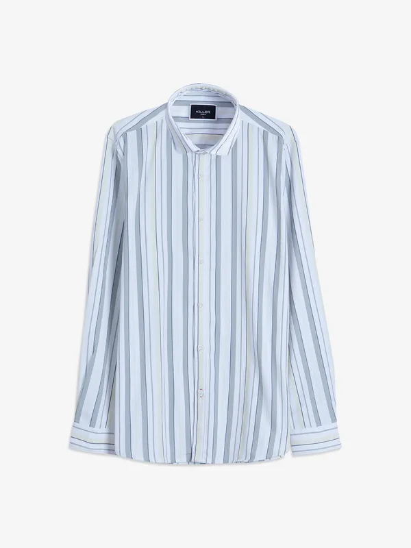 Killer white and yellow stripe shirt