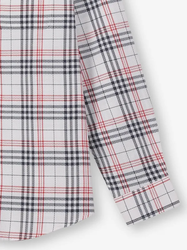 KILLER white checks cotton casual shirt
