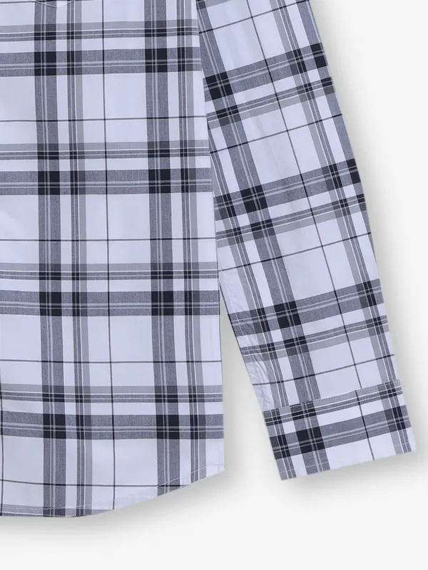 KILLER white checks cotton shirt for mens