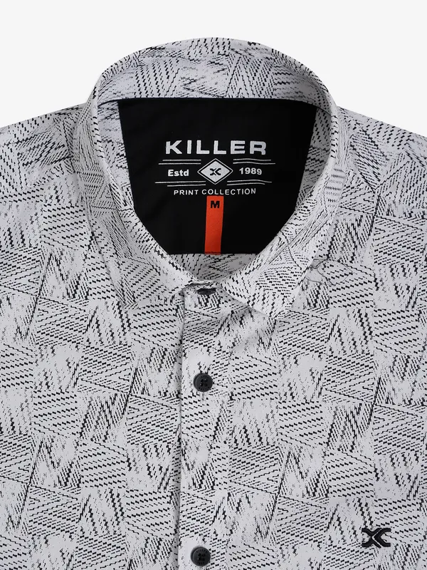 Killer white printed shirt