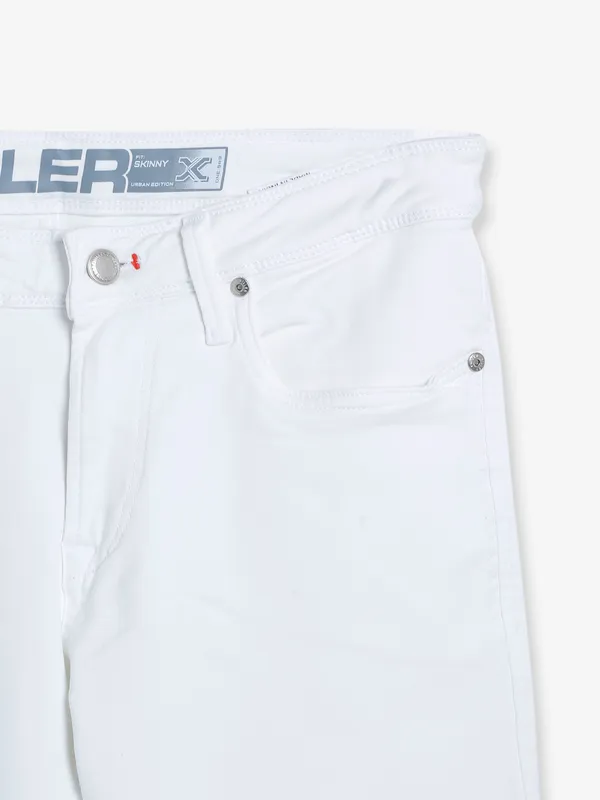 Killer white solid skinny fit jeans