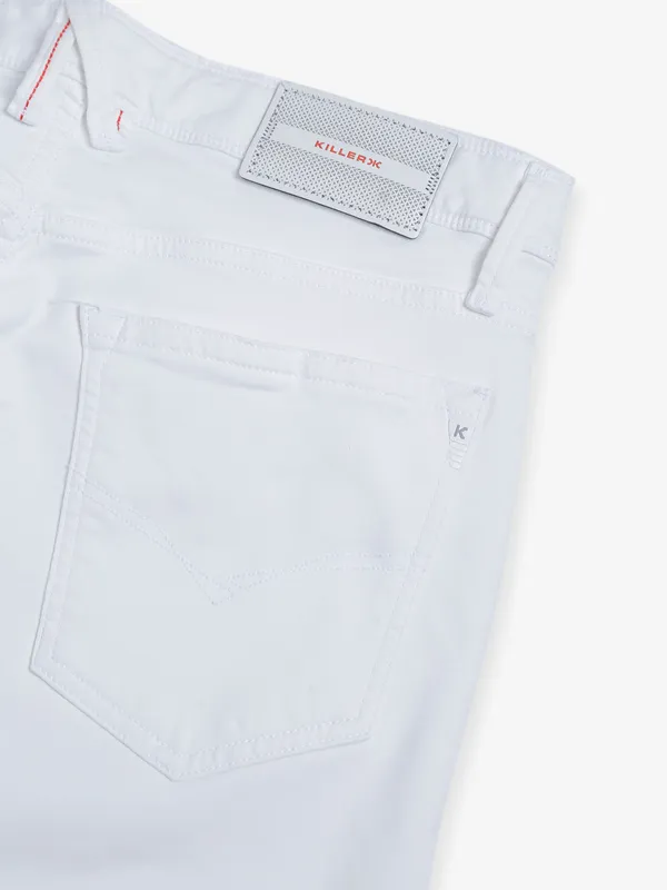 Killer white solid skinny fit jeans