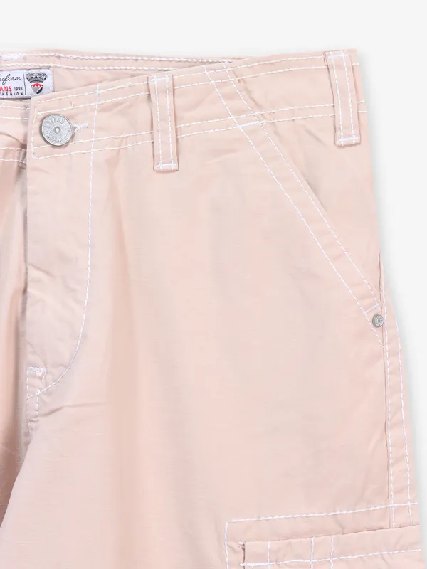 KOZZAK beige super skinny fit cargo jeans