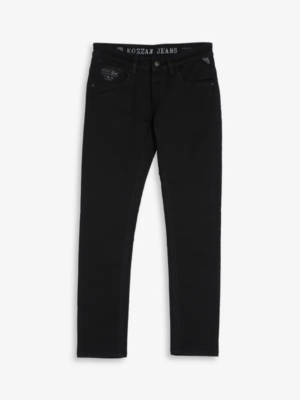Kozzak black solid jeans