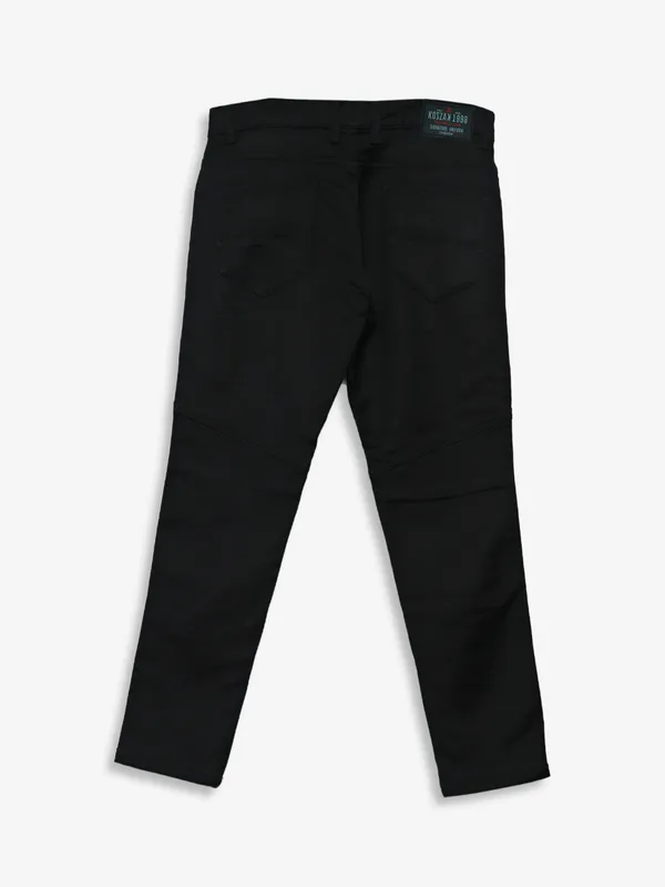 Kozzak black super skinny fit cargo jeans