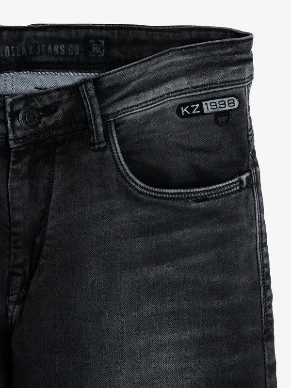 Kozzak black super skinny fit jeans