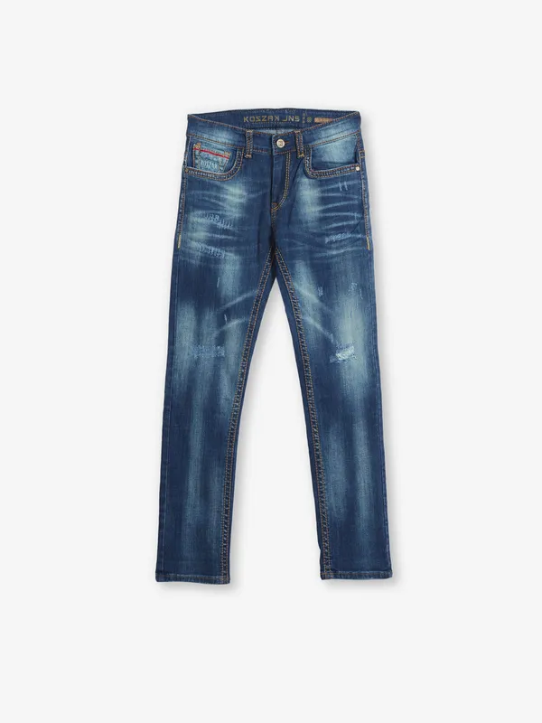 KOZZAK blue washed denim jeans