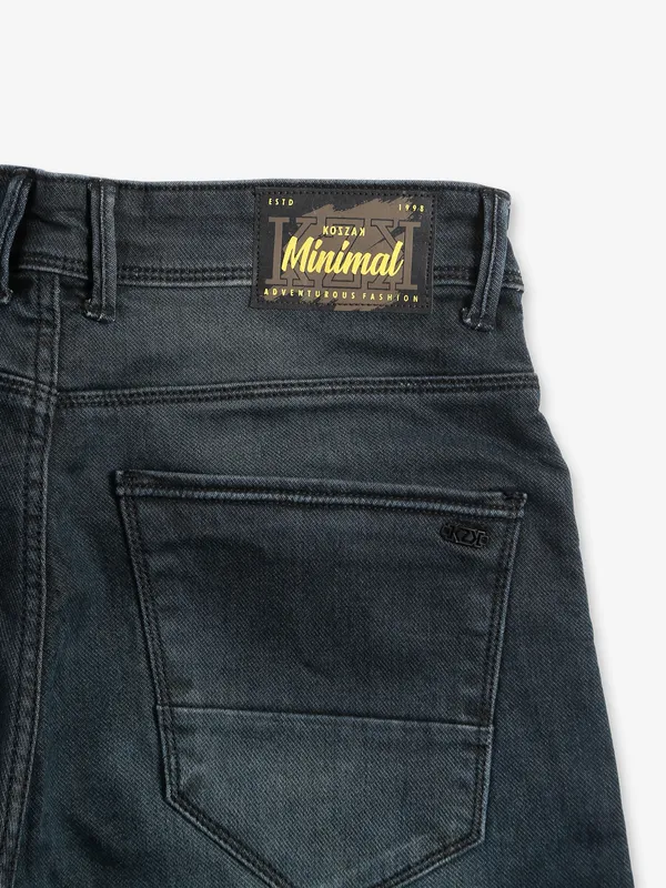 Kozzak charcoal grey washed jeans