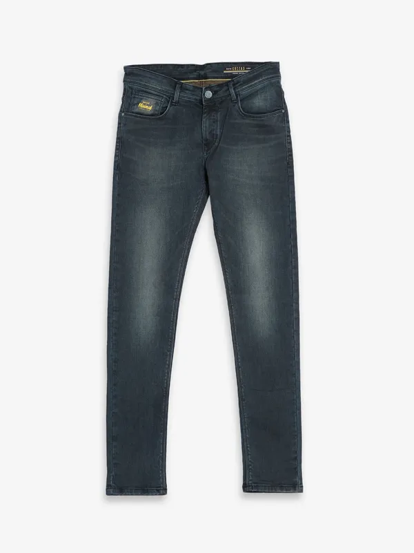 Kozzak charcoal grey washed jeans